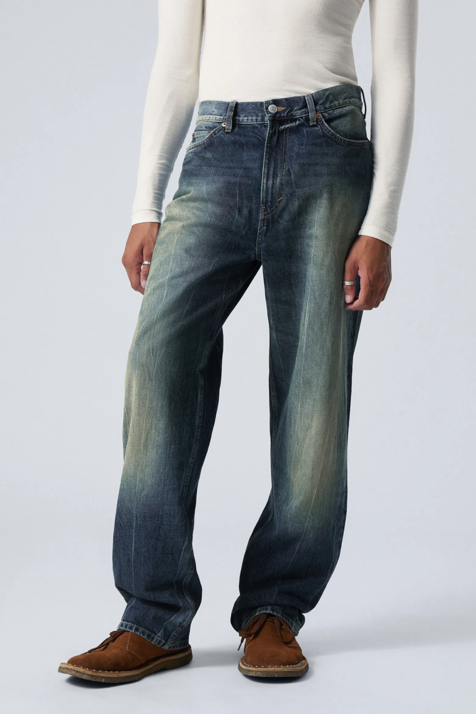 GALAXY LOOSE STRAIGHT LEG JEANS|Weekday New