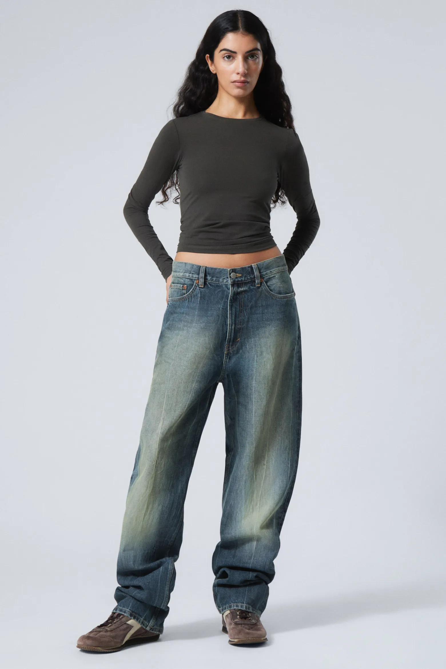 GALAXY LOOSE STRAIGHT LEG JEANS|Weekday New
