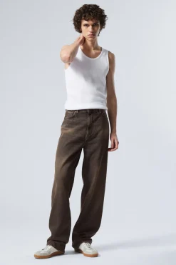 GALAXY LOOSE STRAIGHT LEG JEANS|Weekday Hot