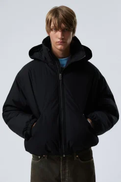GEFÜTTERTE DAUNENJACKE MIT KAPUZE|Weekday Outlet