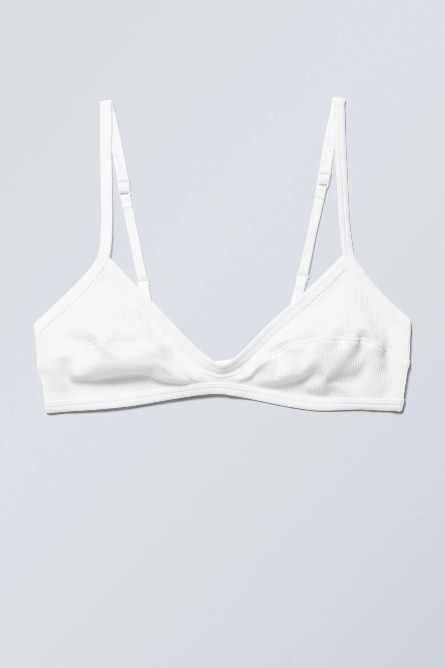 GERIPPTER BAUMWOLL-BH MIT U-AUSSCHNITT|Weekday Sale