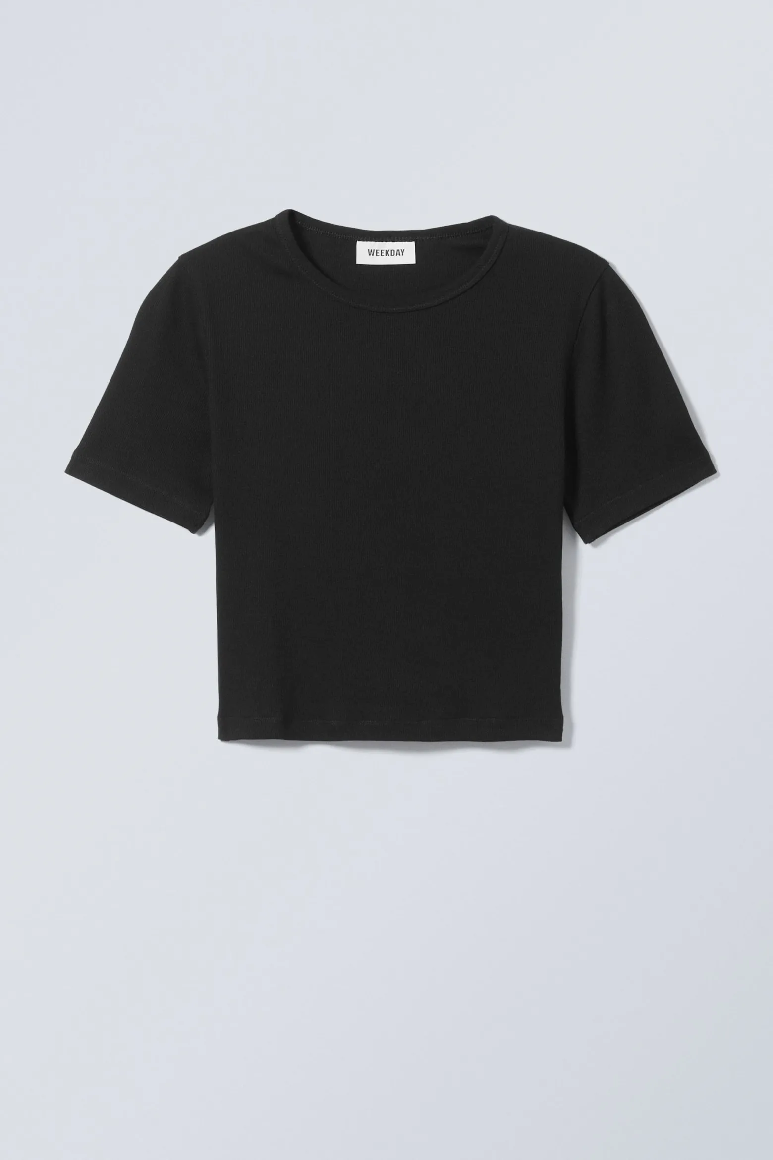 GERIPPTES MINI-CROP-TOP|Weekday Best
