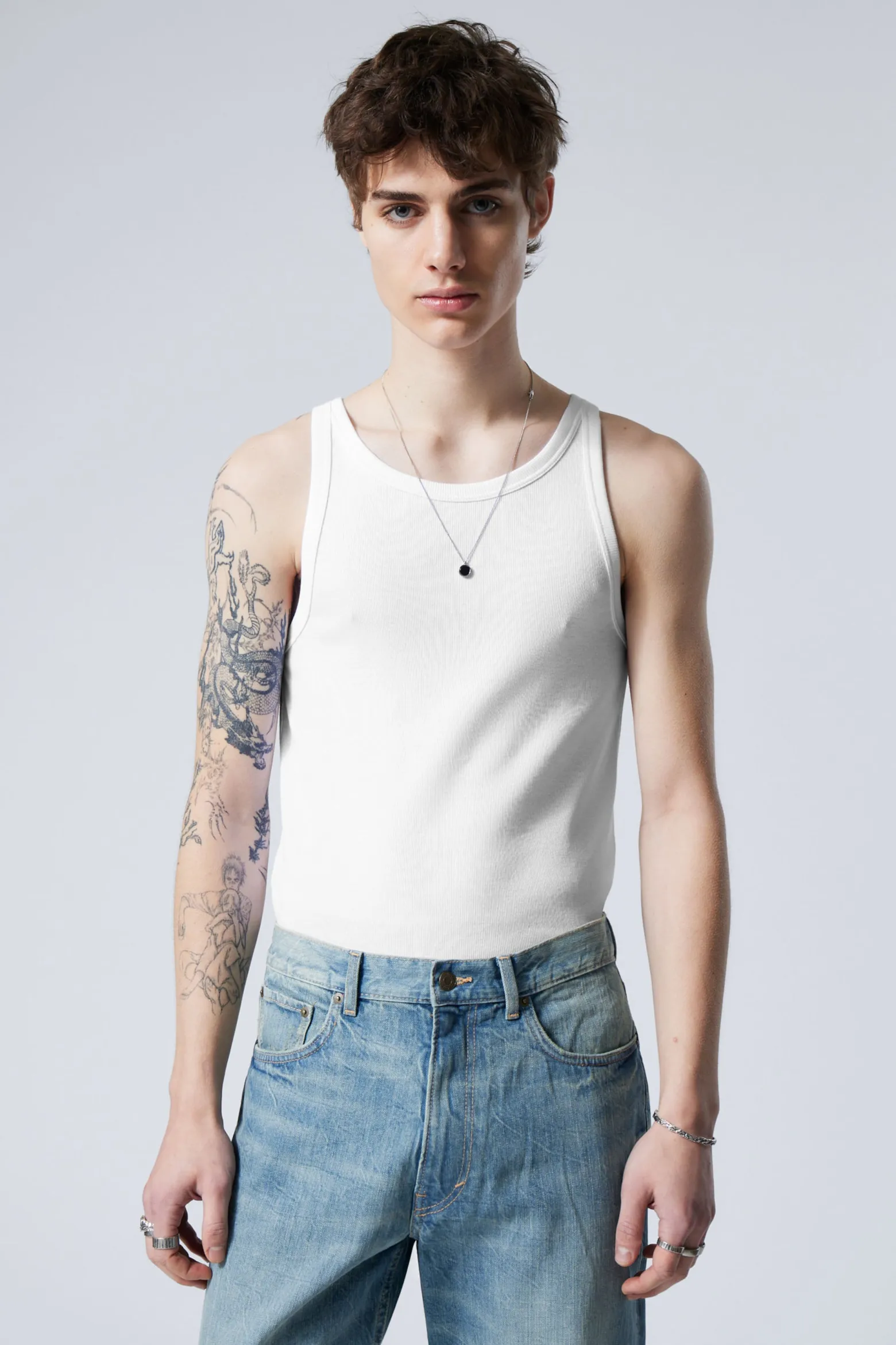 GERIPPTES TANKTOP MATHEUS|Weekday Online
