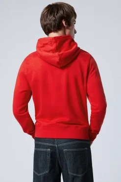 GESCHRUMPFTER KAPUZENPULLOVER MIT REISSVERSCHLUSS|Weekday Clearance