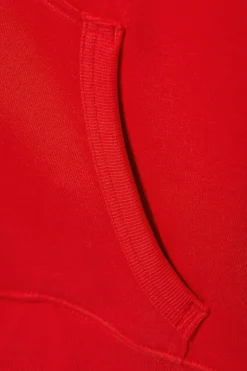 GESCHRUMPFTER KAPUZENPULLOVER MIT REISSVERSCHLUSS|Weekday Clearance