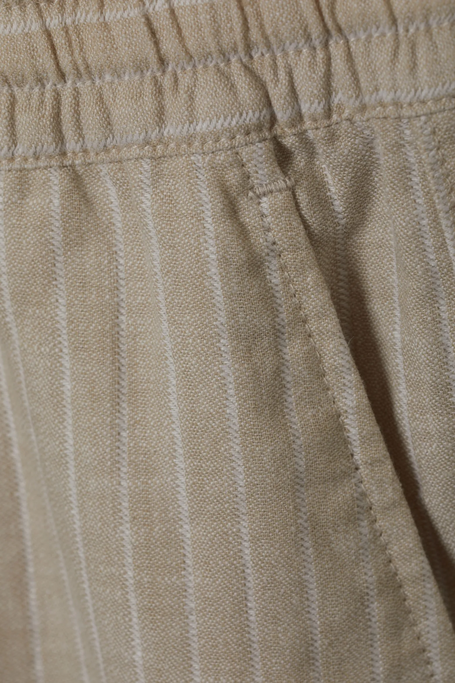 GESTREIFTE SHORTS AUS LEINENMISCHUNG|Weekday Fashion