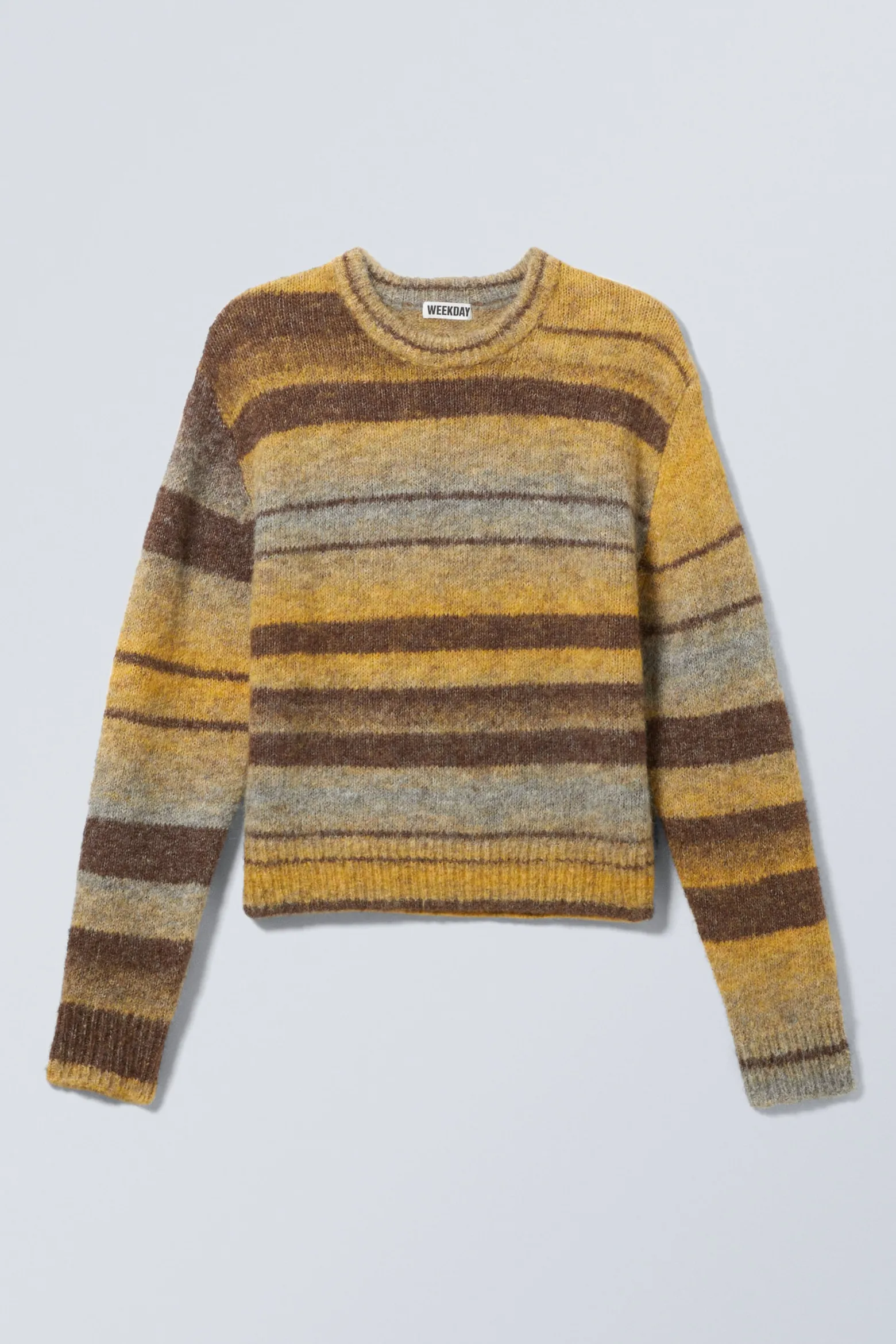 GESTREIFTER PULLOVER MIT NORMALER PASSFORM|Weekday Cheap
