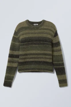 GESTREIFTER PULLOVER MIT NORMALER PASSFORM|Weekday Outlet