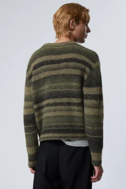 GESTREIFTER PULLOVER MIT NORMALER PASSFORM|Weekday Outlet