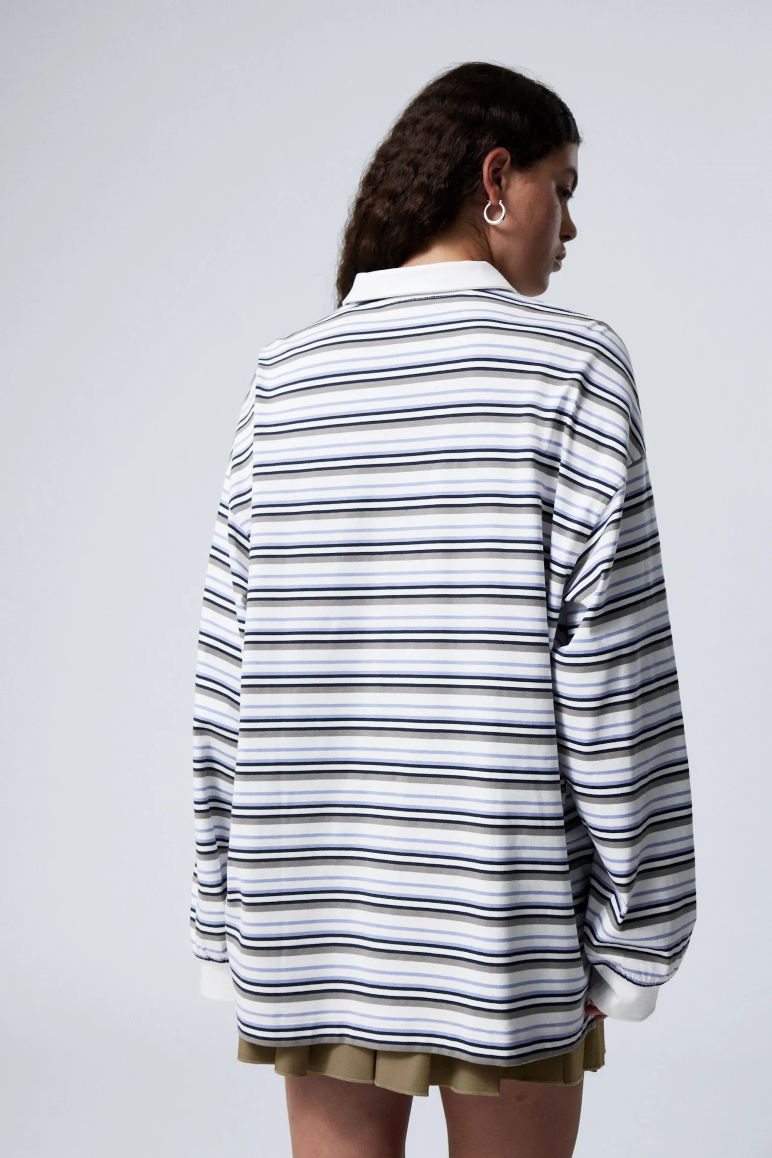 GESTREIFTES OVERSIZED-POLOSHIRT|Weekday Store