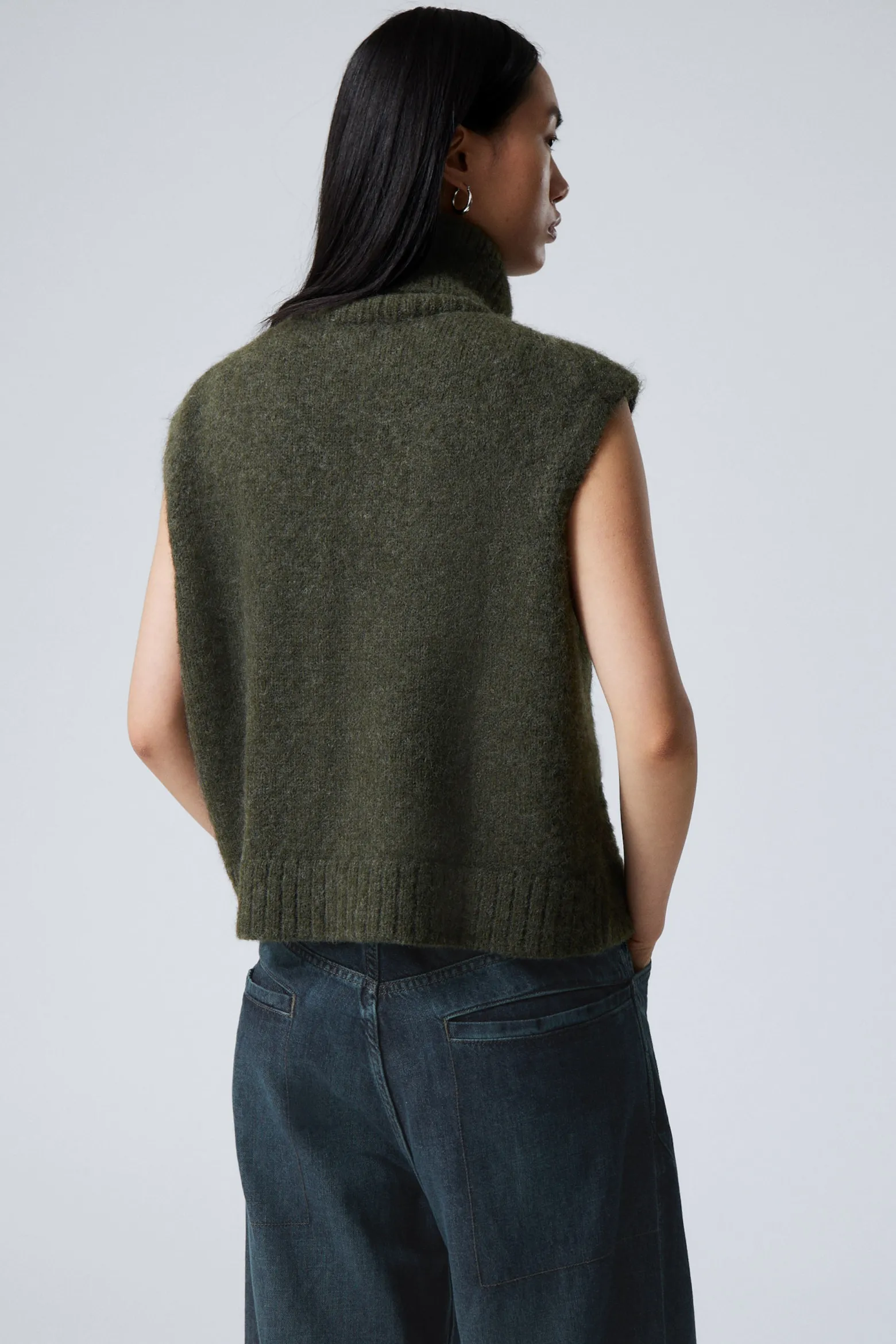 GESTRICKTE ZIP-WESTE|Weekday Clearance