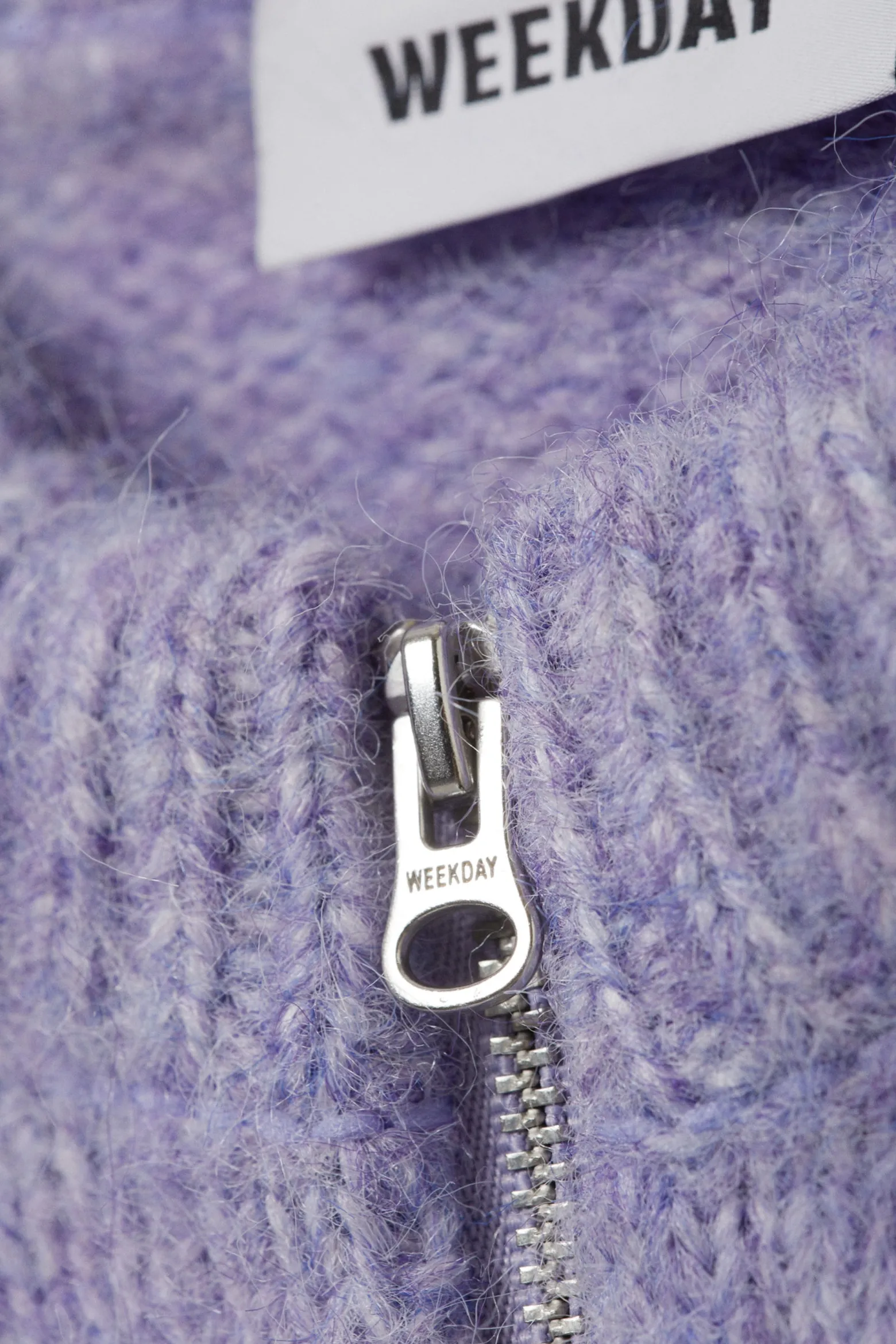 GESTRICKTER ZIP-CARDIGAN MIT SCHMALER PASSFORM|Weekday Clearance