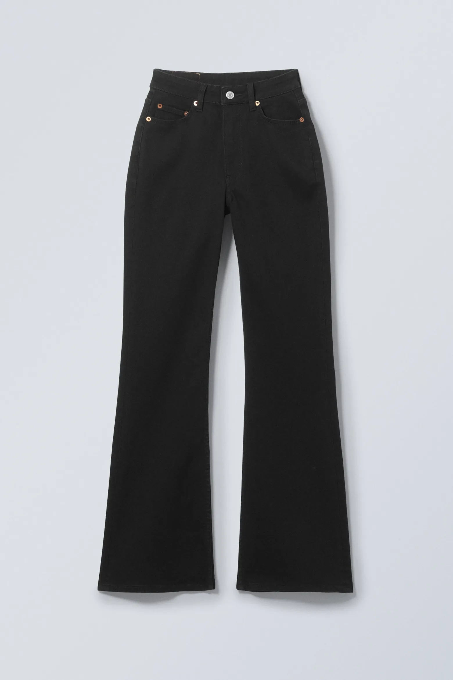 GLOW CURVE HIGH WAISTED REGULAR FLARED LEG JEANS|Weekday Best Sale