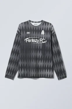 GRAPHIC-LONGSLEEVE MIT LOCKERER PASSFORM|Weekday Sale