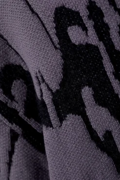 GRAPHIC-STRICKPULLOVER IN OVERSIZED-PASSFORM|Weekday Cheap