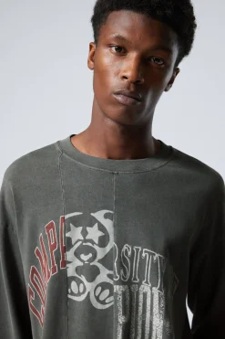 GROSSARTIGES GRAPHIC-LONGSLEEVE IM BOXY-FIT|Weekday Sale