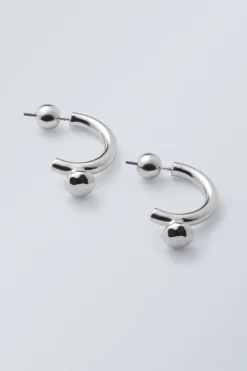 HALBE HOOP-OHRRINGE|Weekday Store