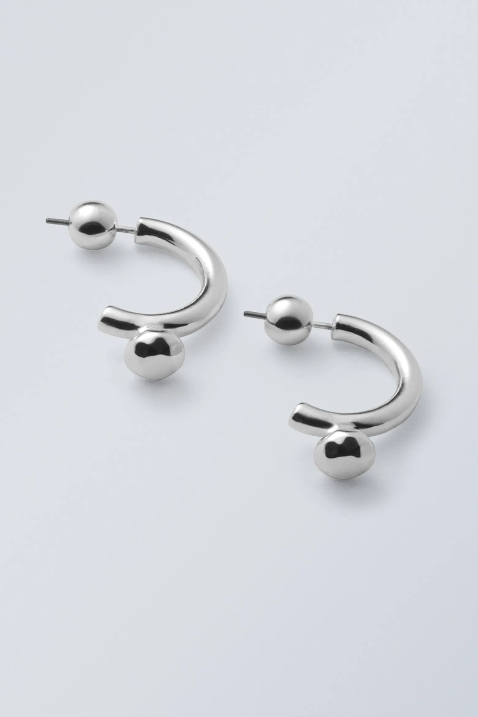 HALBE HOOP-OHRRINGE|Weekday Store