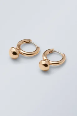 HOOP-OHRRINGE MIT STEIN|Weekday New