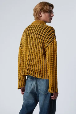 KASTIGER POLOPULLOVER AUS ZOPFSTRICK|Weekday Flash Sale