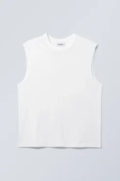KASTIGES TANKTOP IN WASHED-OPTIK|Weekday Cheap