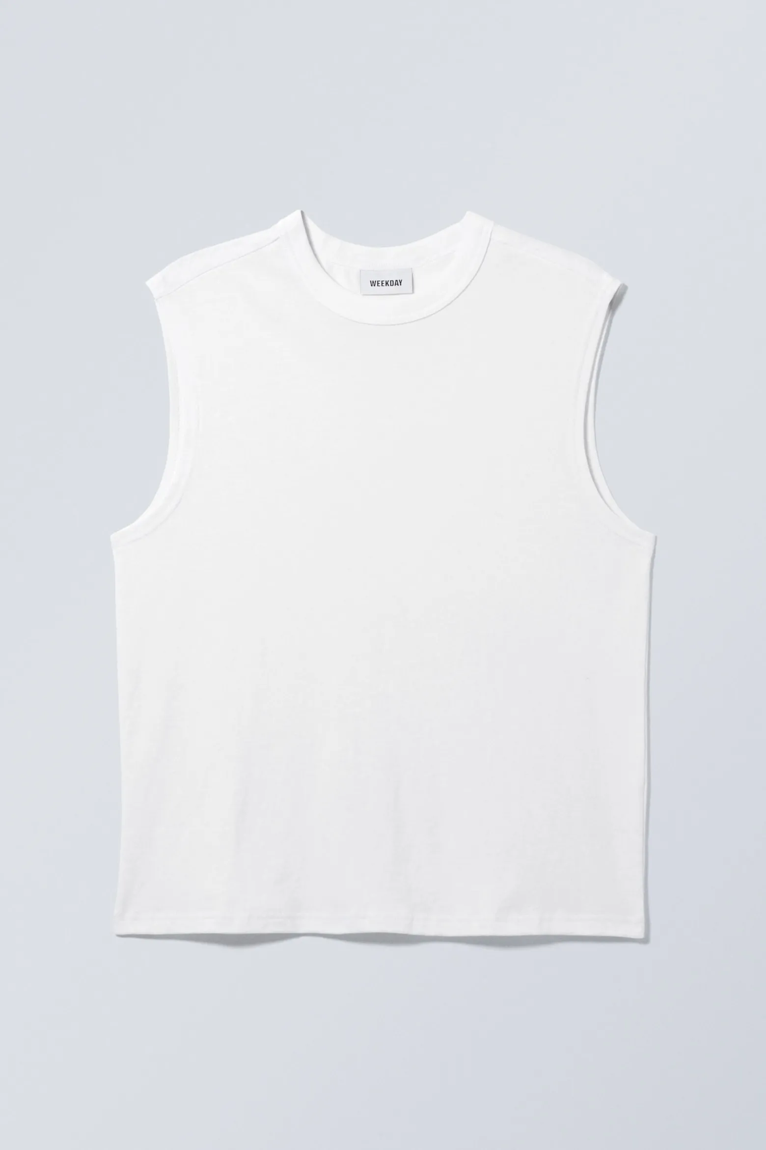 KASTIGES TANKTOP IN WASHED-OPTIK|Weekday Cheap