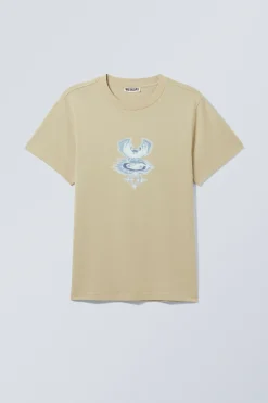 KASTIGES T-SHIRT MIT GRAFIKPRINT|Weekday Flash Sale
