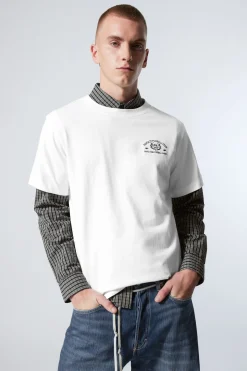 KASTIGES T-SHIRT MIT GRAFIKPRINT|Weekday New