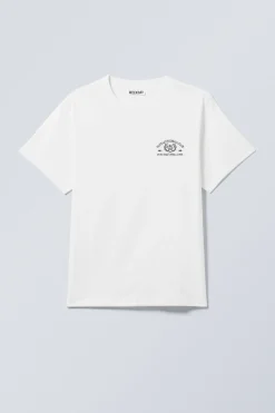 KASTIGES T-SHIRT MIT GRAFIKPRINT|Weekday New