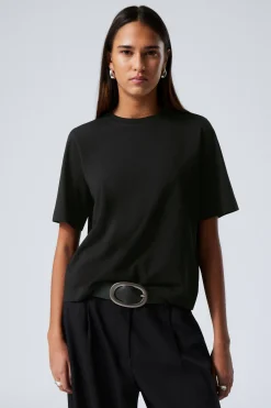 KASTIGES T-SHIRT PERFECT|Weekday Shop