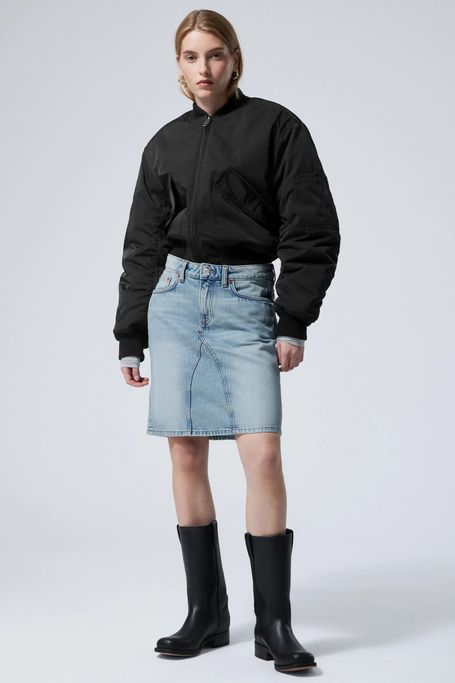 KNIELANGER JEANSROCK|Weekday Discount