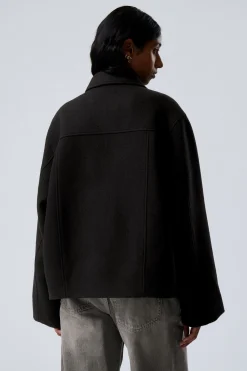 KURZE JACKE AUS WOLLMISCHUNG|Weekday New
