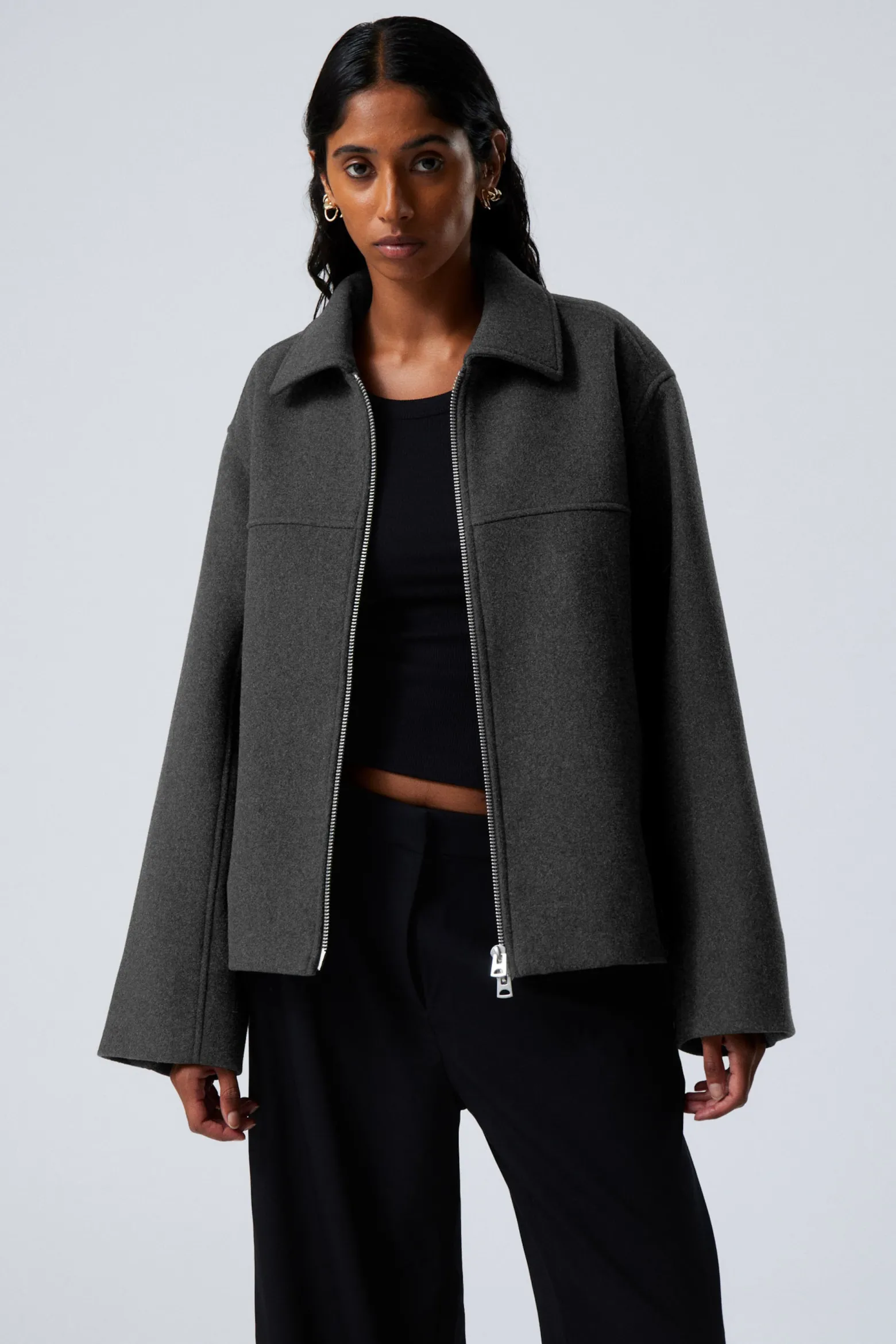 KURZE JACKE AUS WOLLMISCHUNG|Weekday Best Sale