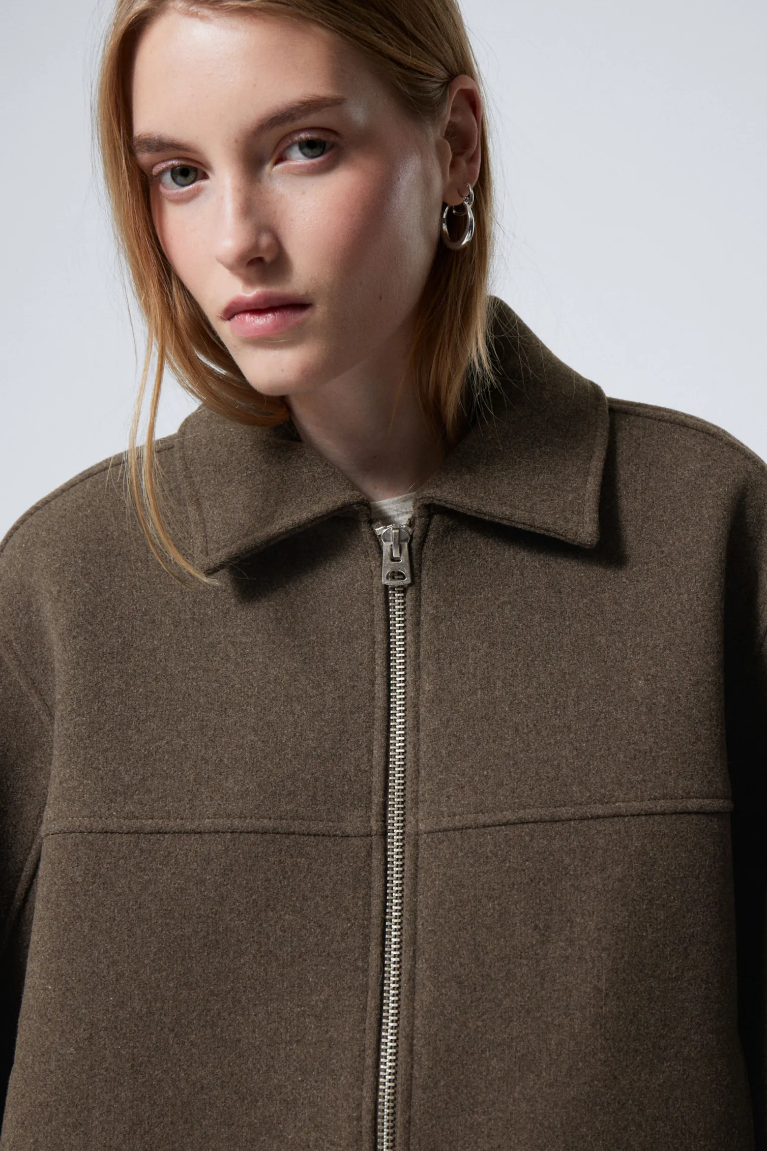 KURZE JACKE AUS WOLLMISCHUNG|Weekday Best