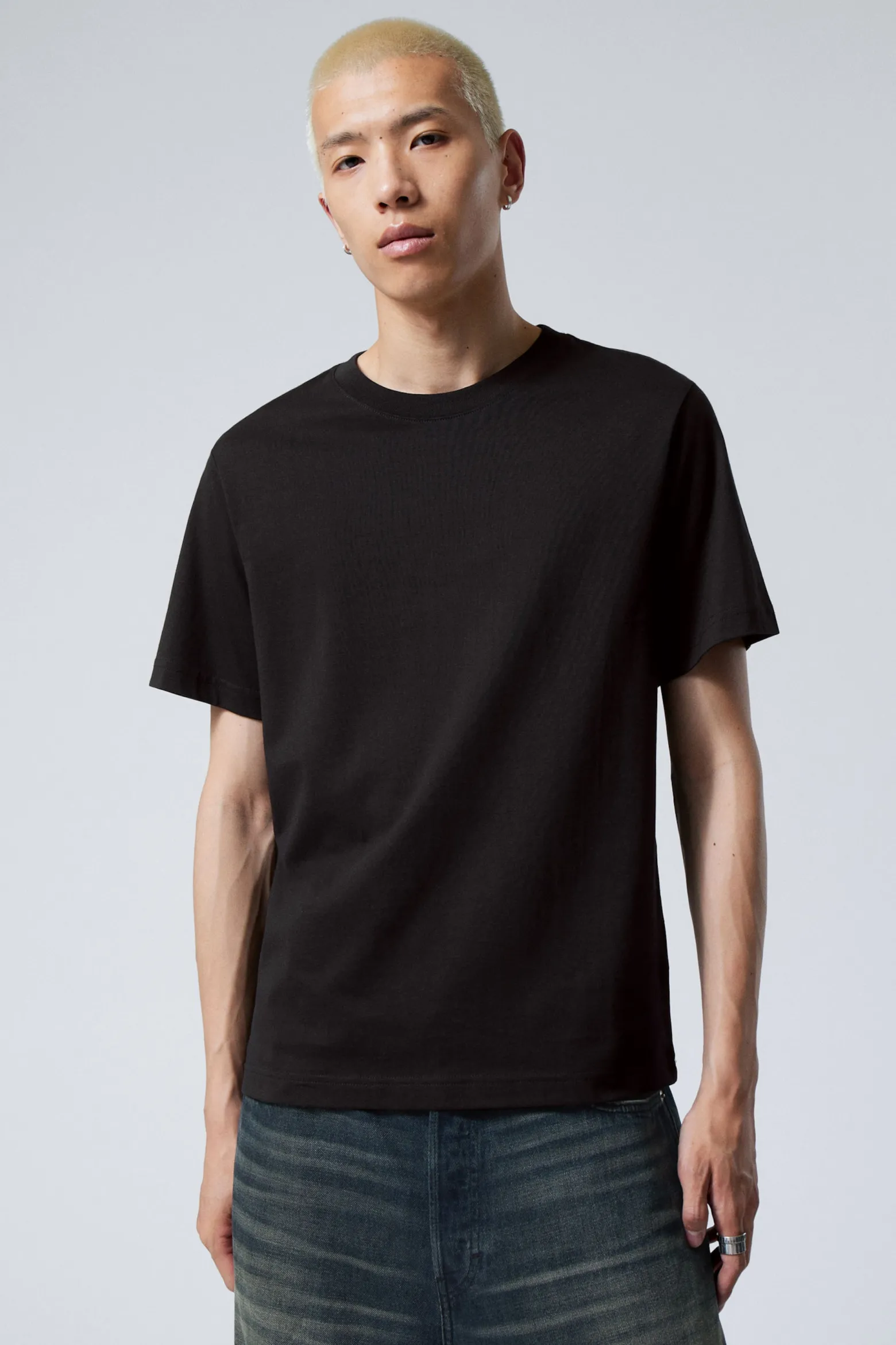KURZES, SCHWERES BOXY-T-SHIRT|Weekday Shop