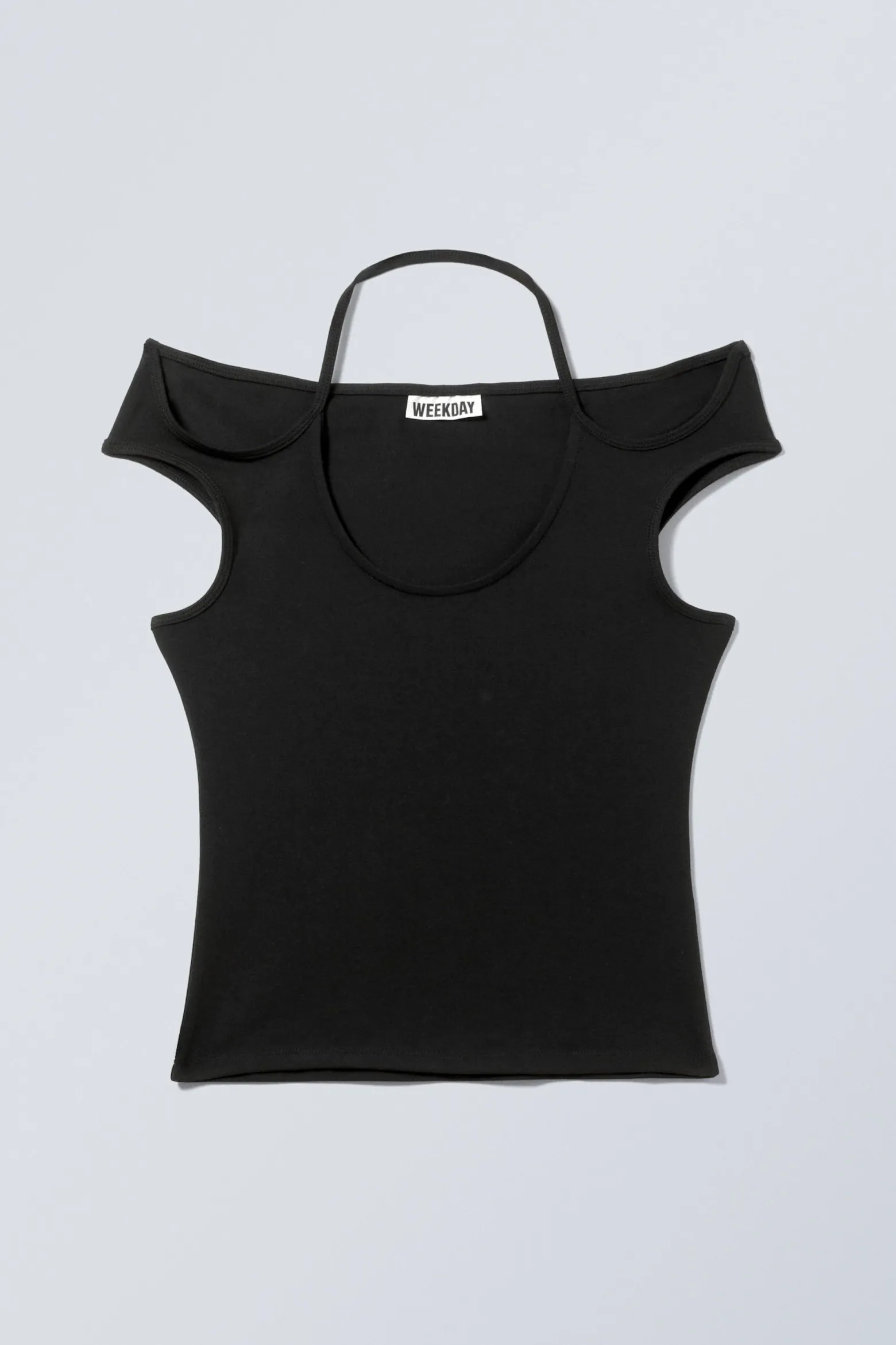 KURZÄRMELIGES NECKHOLDER-TOP|Weekday Flash Sale