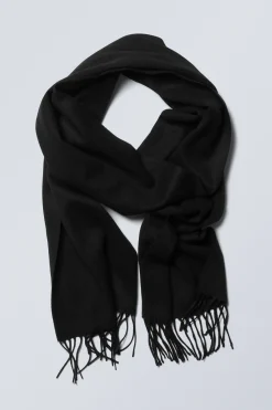 LANGER GEWEBTER WOLLSCHAL|Weekday Best Sale