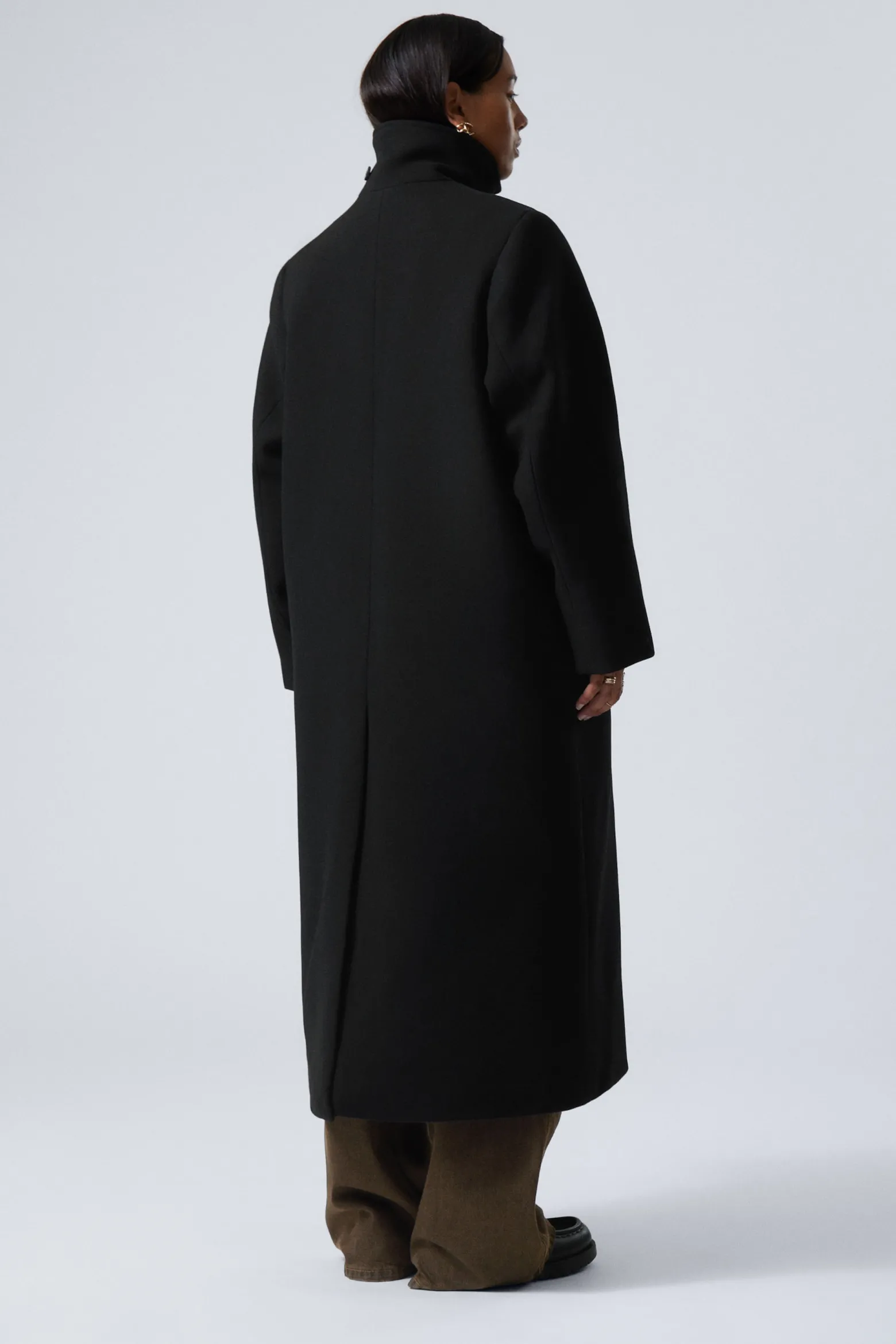 LANGER OVERSIZED-MANTEL AUS WOLLMISCHUNG|Weekday Outlet