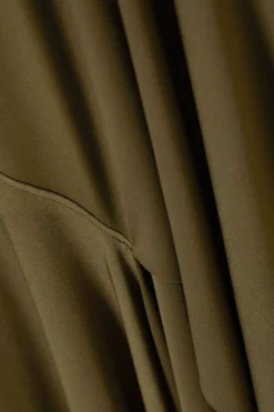 LANGÄRMELIGES, ASYMMETRISCHES DRAPÉ-KLEID|Weekday Best