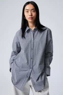 LANGÄRMELIGES HEMD AUS OXFORD-BAUMWOLLE|Weekday Cheap