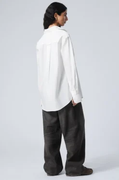 LANGÄRMELIGES HEMD AUS OXFORD-BAUMWOLLE|Weekday Clearance