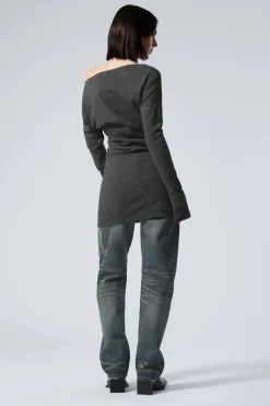LANGÄRMLIGES OFF-SHOULDER-MINIKLEID|Weekday New