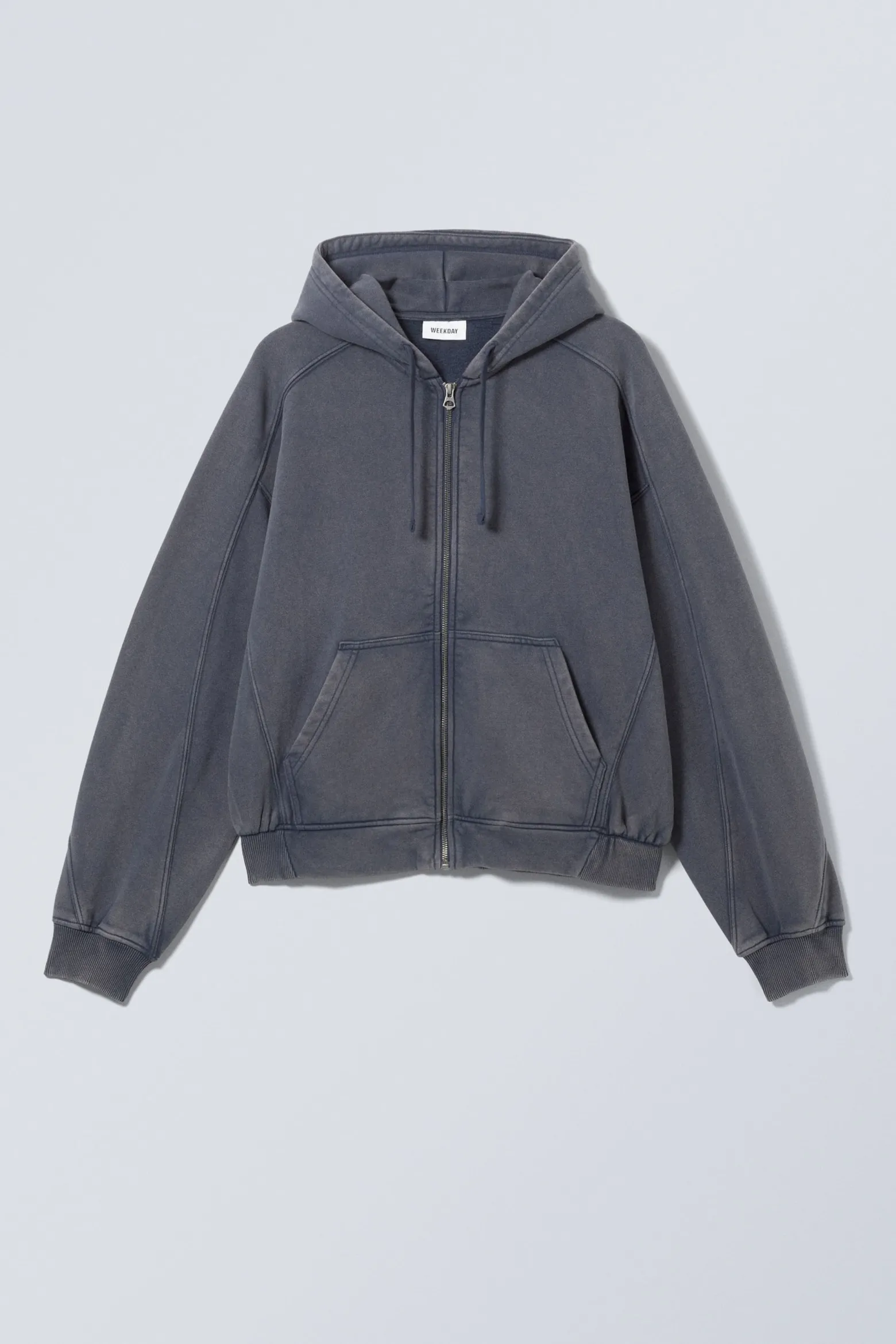 LOCKER GESCHNITTENER ZIP-HOODIE|Weekday Discount