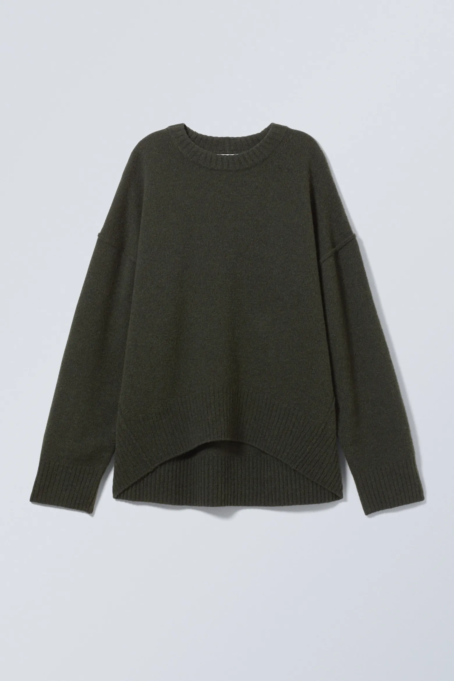 LOCKER GESTRICKTER WOLLPULLOVER|Weekday Online
