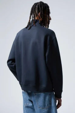 LOCKERER, SCHWERER PULLOVER MIT TEILREISSVERSCHLUSS|Weekday Fashion