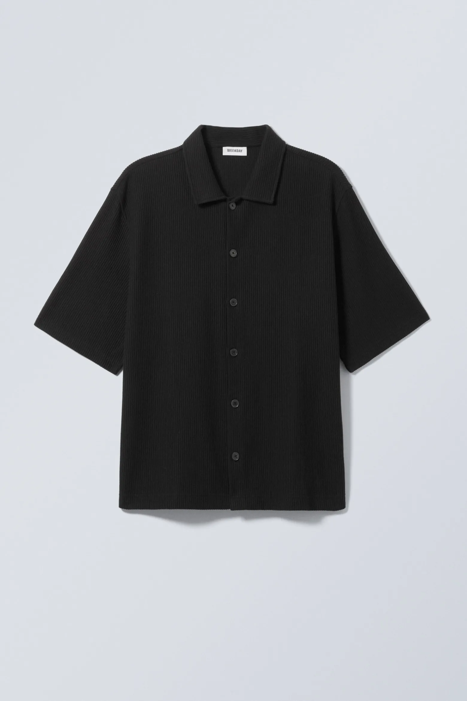 LOCKERES, GERIPPTES KURZARMHEMD|Weekday Sale