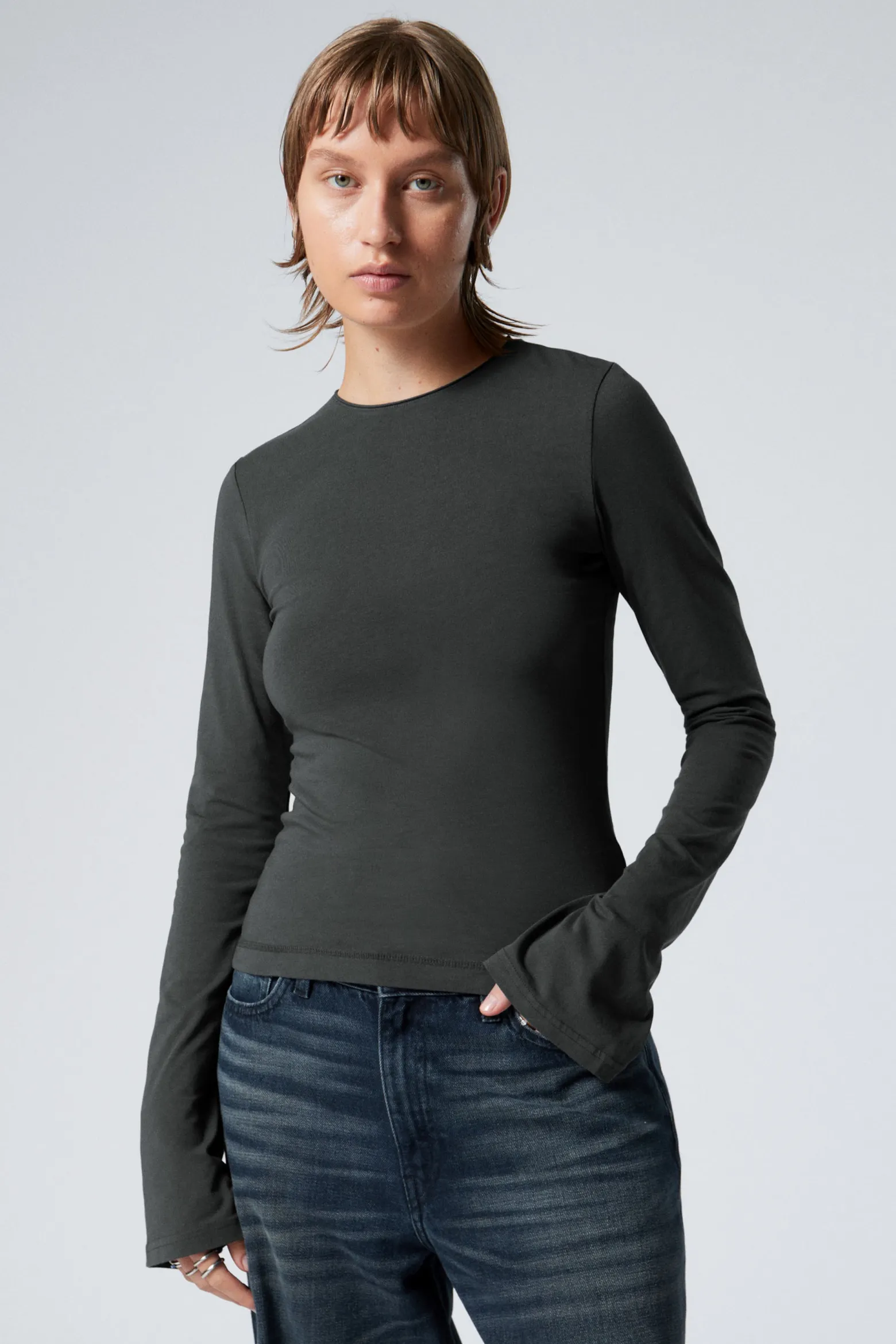 LONGSLEEVE AUS BAUMWOLLE|Weekday Fashion