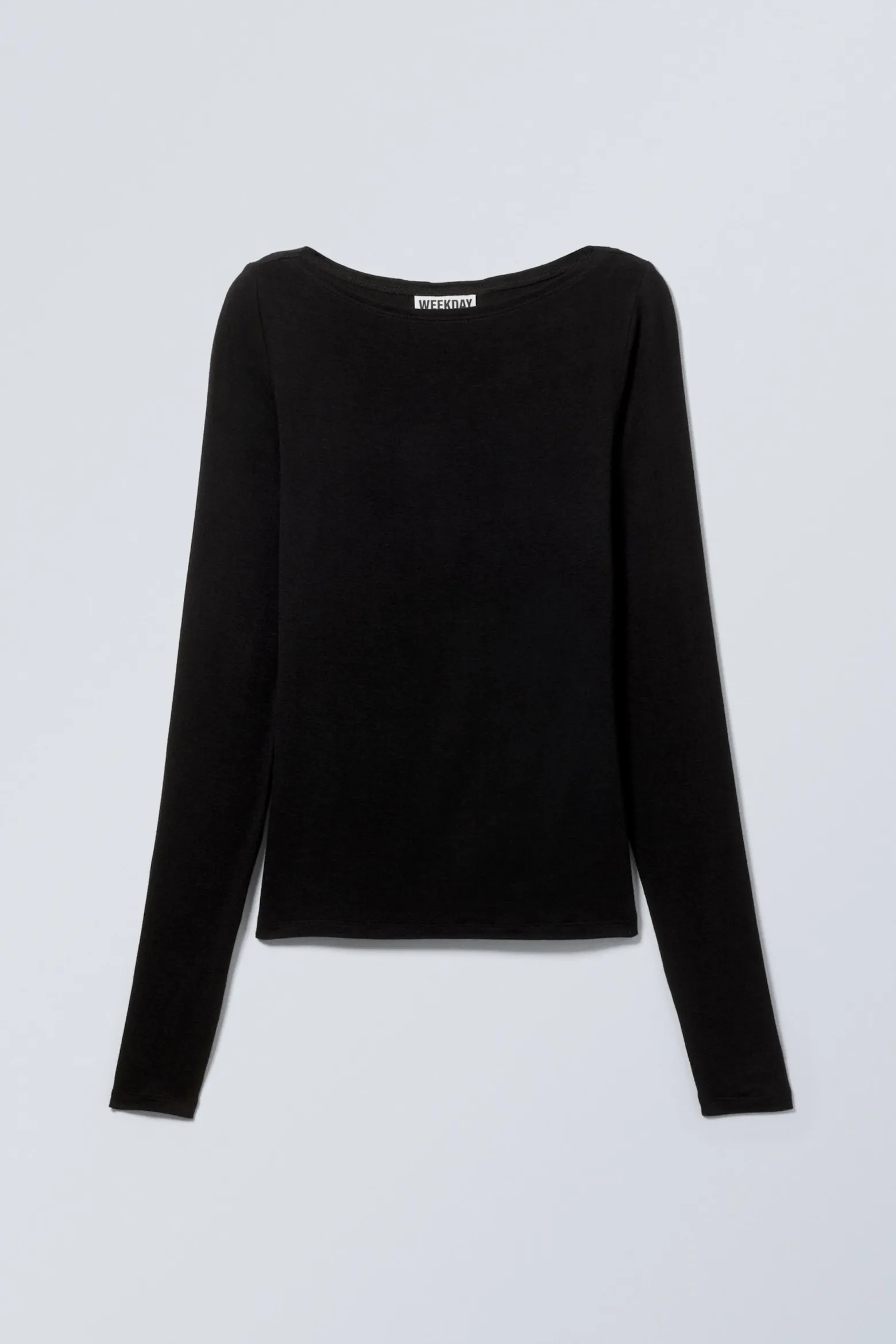 LONGSLEEVE MIT U-BOOT-AUSSCHNITT|Weekday Store