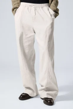LÄSSIGE HOSE AUS LEINENMISCHUNG|Weekday Hot