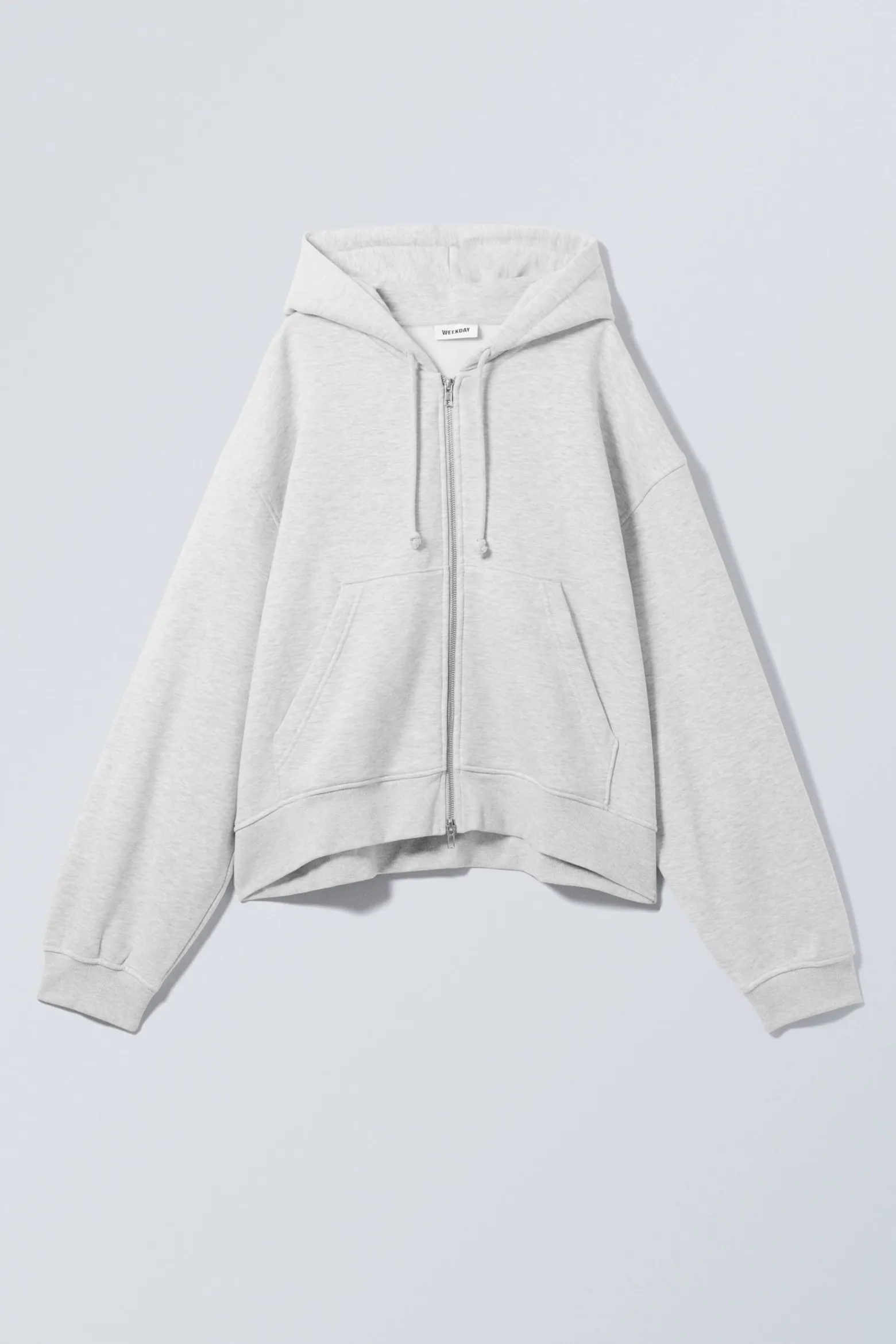 LÄSSIGER BOXY-HOODIE MIT REISSVERSCHLUSS|Weekday Cheap